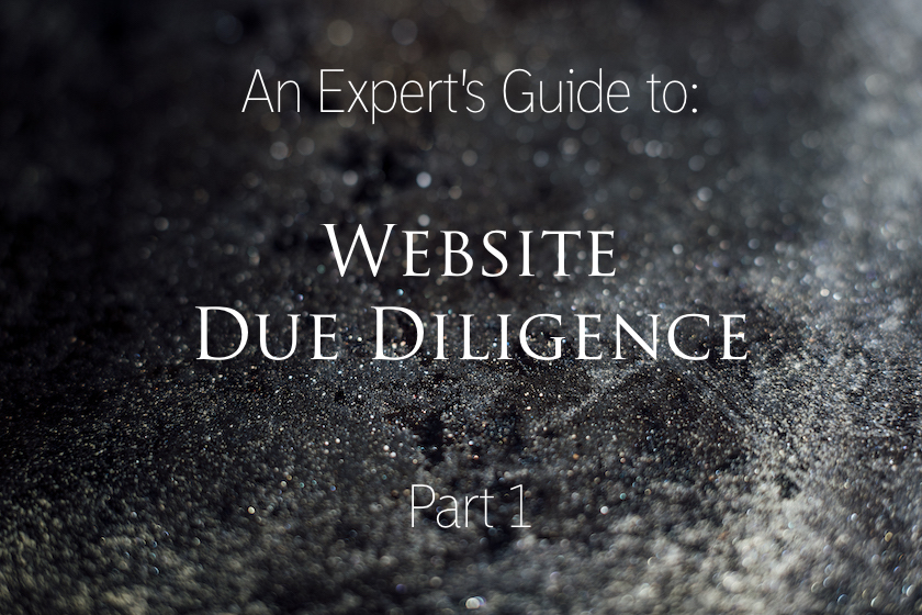 Expert's Guide to Website Due Diligence - Part 1